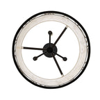 Scribble 3 Light Convertible Pendant/Semi-Flush - Matte Black/Artifact
