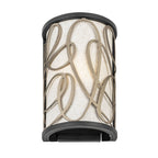 Scribble 1 Light Sconce - Matte Black/Artifact