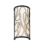 Scribble 2 Light Sconce - Matte Black/Artifact
