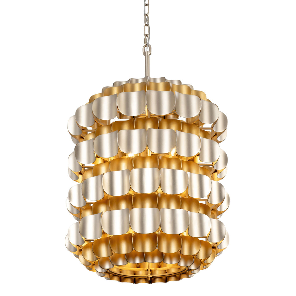Swoon 6 Light Foyer - Antique Gold/Gold Dust