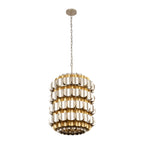 Swoon 6 Light Foyer - Antique Gold/Gold Dust