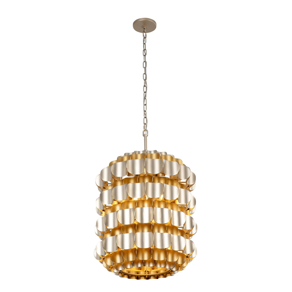 Swoon 6 Light Foyer - Antique Gold/Gold Dust