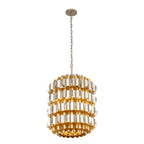 Swoon 6 Light Foyer - Antique Gold/Gold Dust