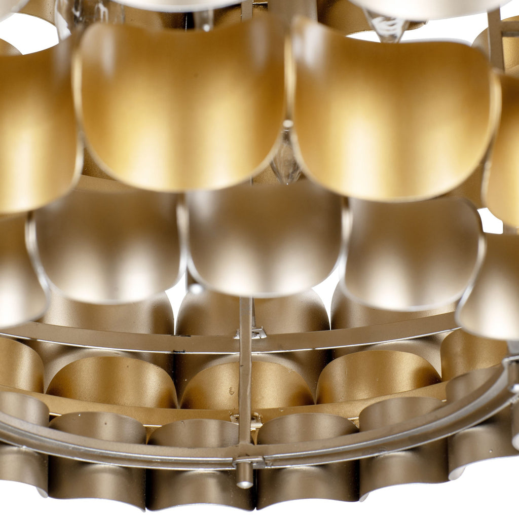 Swoon 6 Light Foyer - Antique Gold/Gold Dust