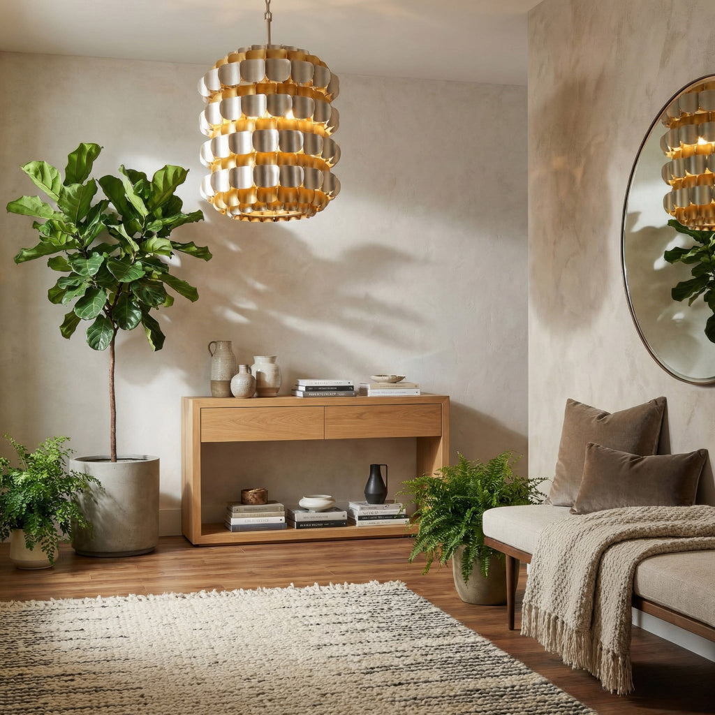 Swoon 6 Light Foyer - Matte White