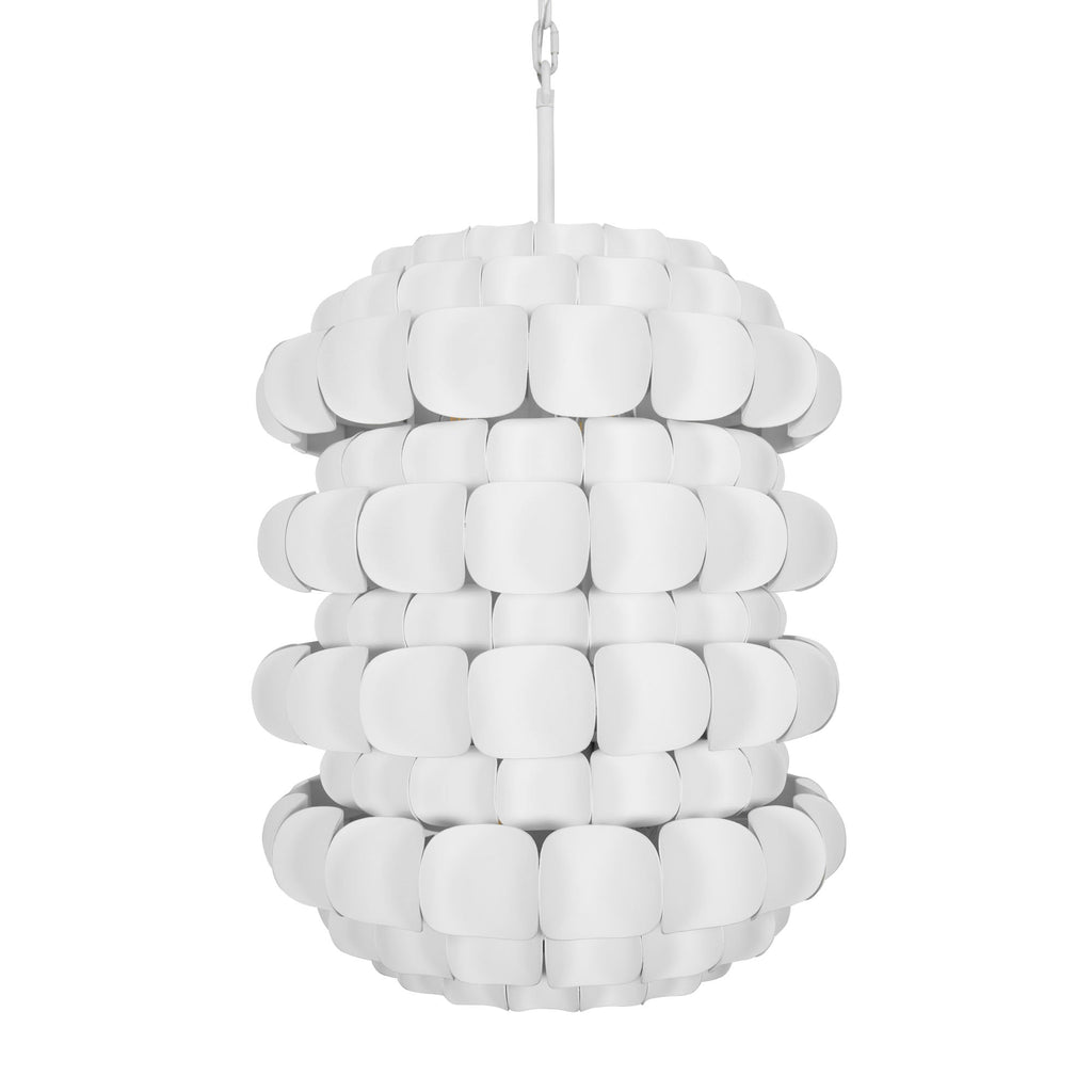 Swoon 6 Light Foyer - Matte White