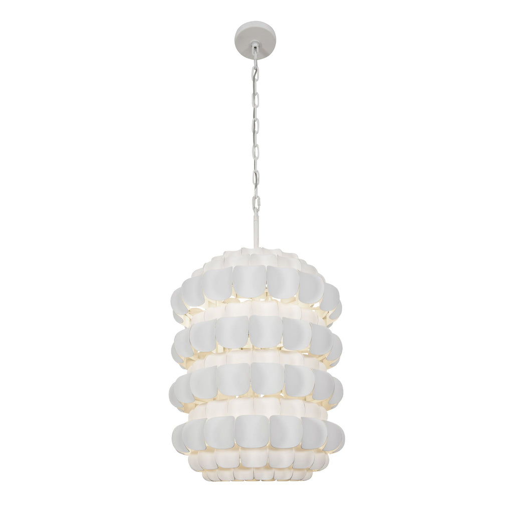 Swoon 6 Light Foyer - Matte White