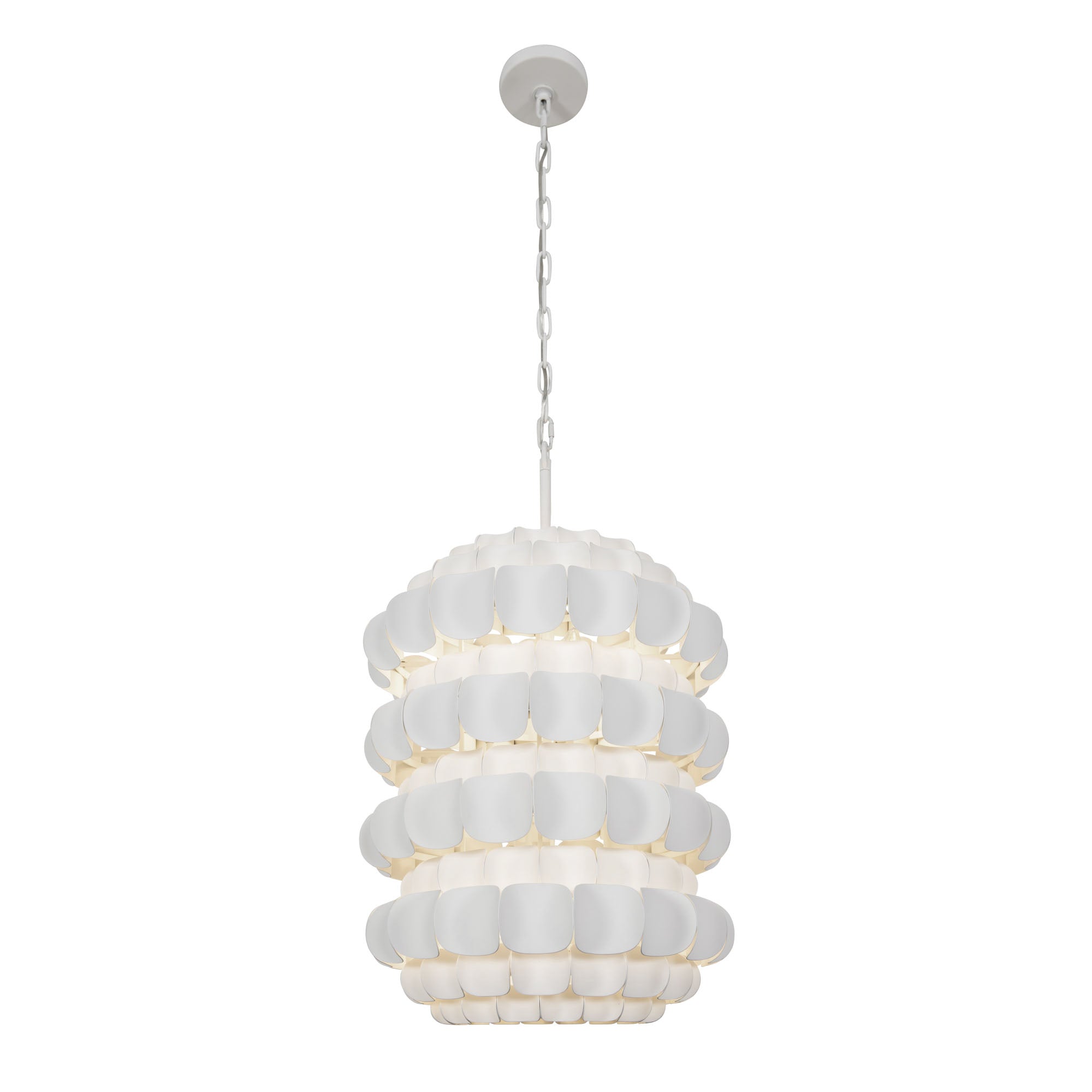 Swoon 6 Light Foyer - Matte White