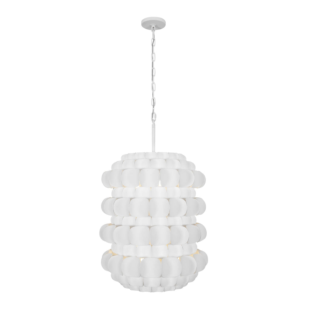 Swoon 6 Light Foyer - Matte White