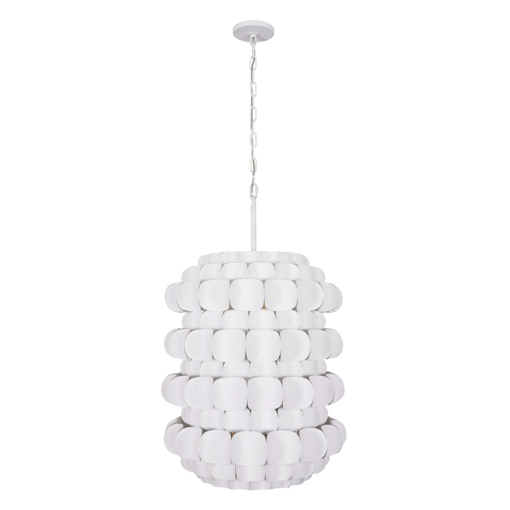 Swoon 6 Light Foyer - Matte White
