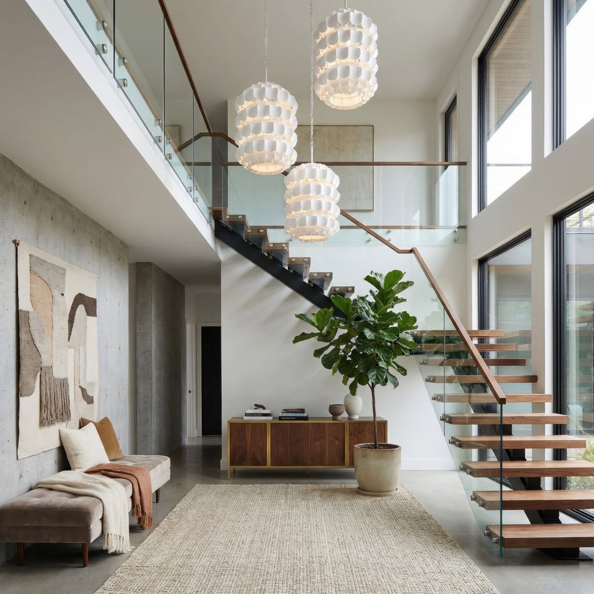 Swoon 6 Light Foyer - Antique Gold/Gold Dust