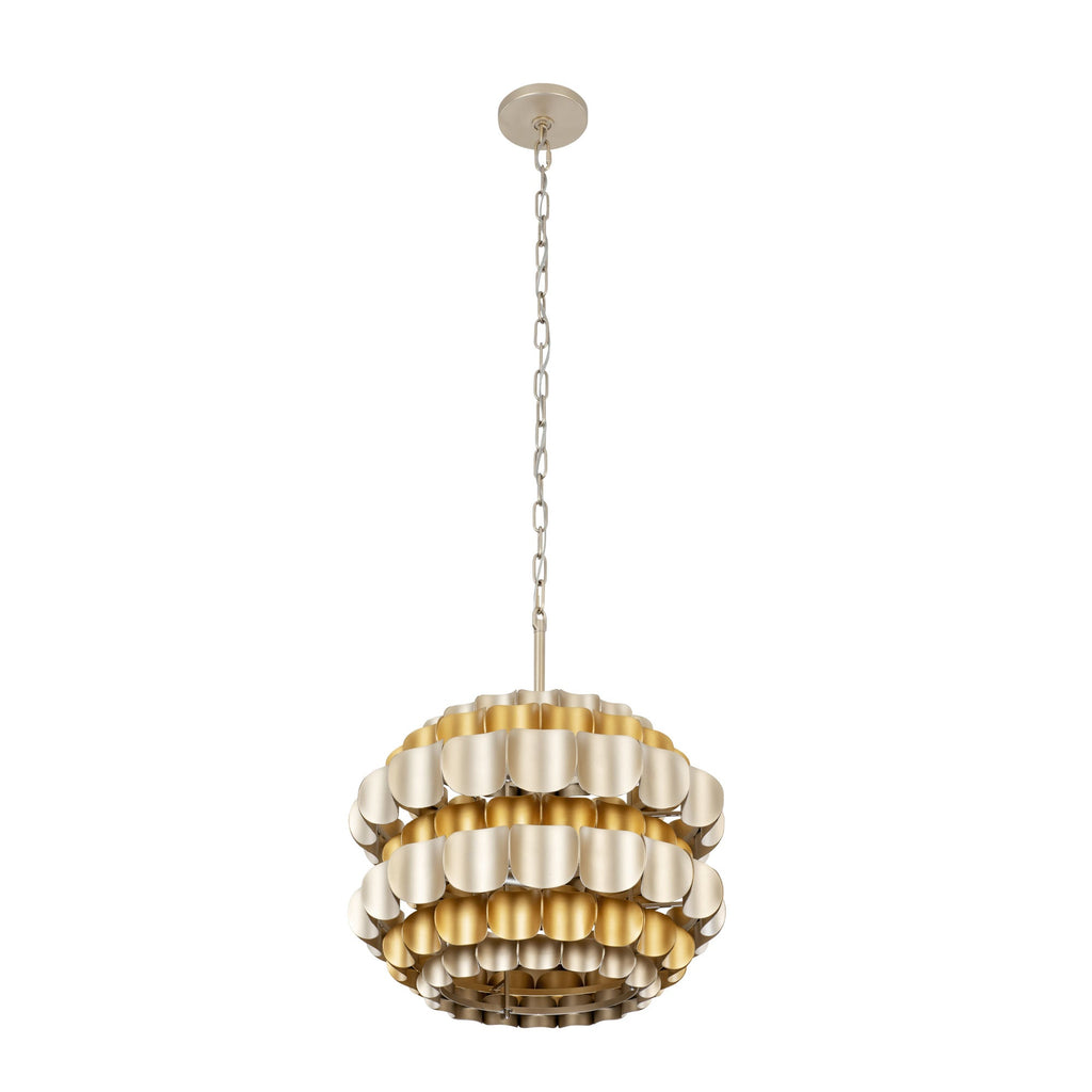Swoon 3 Light Pendant - Antique Gold/Gold Dust