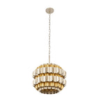 Swoon 3 Light Pendant - Antique Gold/Gold Dust