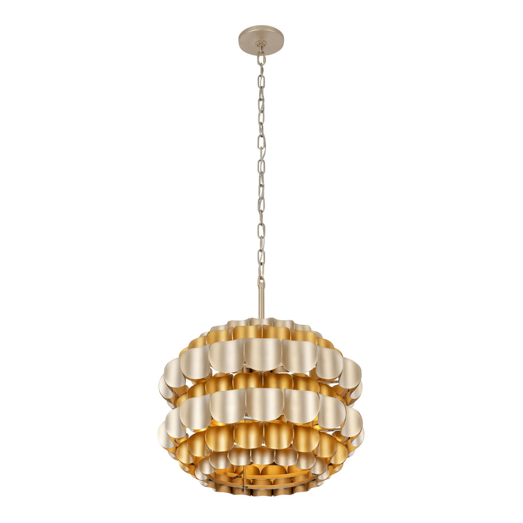 Swoon 3 Light Pendant - Antique Gold/Gold Dust