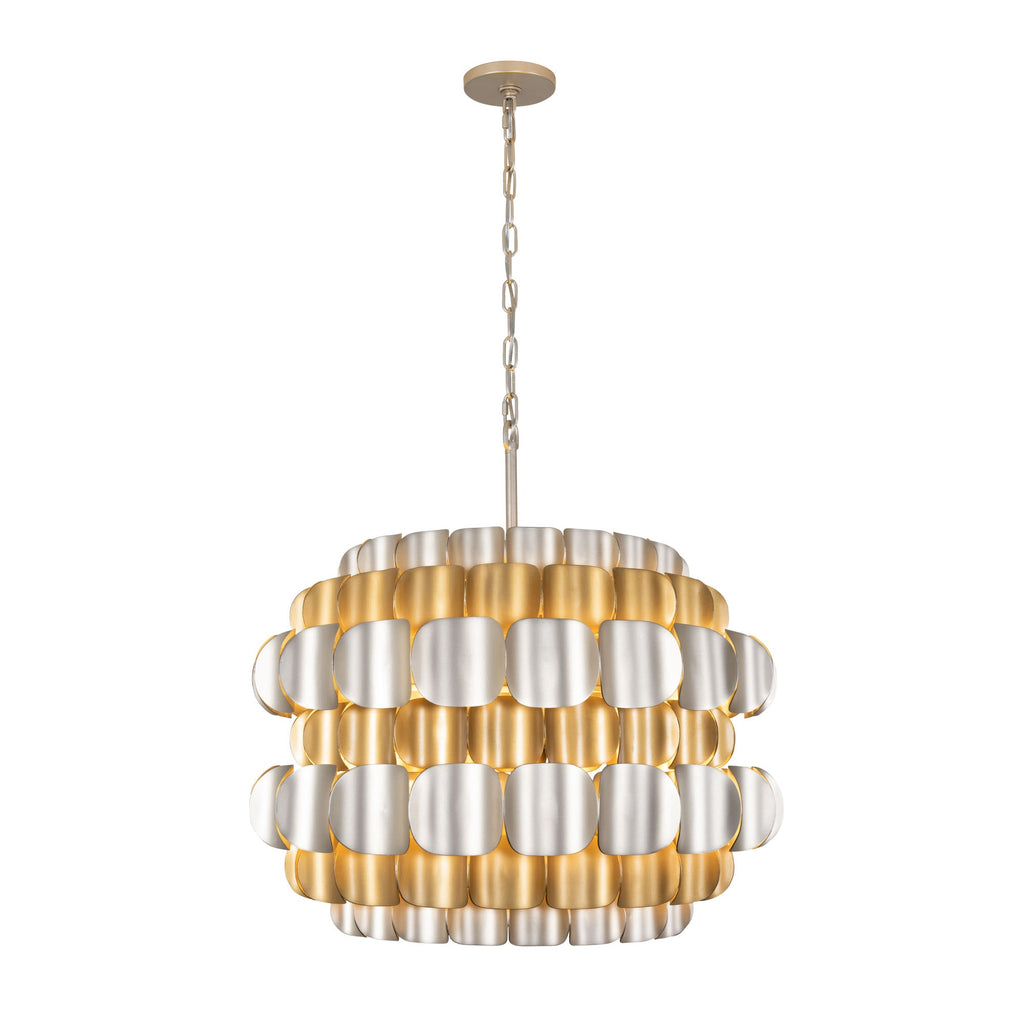 Swoon 6 Light Pendant - Antique Gold/Gold Dust