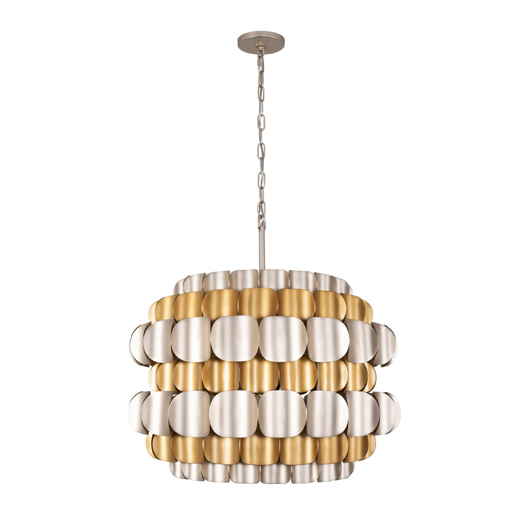 Swoon 6 Light Pendant - Antique Gold/Gold Dust