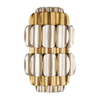 Swoon 2 Light Sconce - Antique Gold/Gold Dust