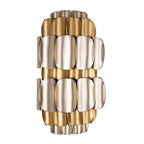 Swoon 2 Light Sconce - Antique Gold/Gold Dust