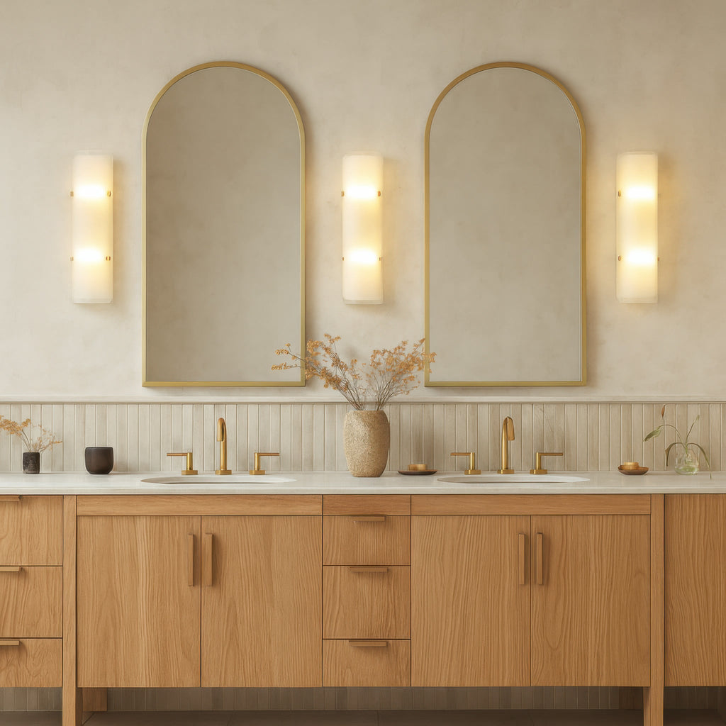 Fairchild 2 Light Sconce - Black/Polished Nickel/Satin Brass