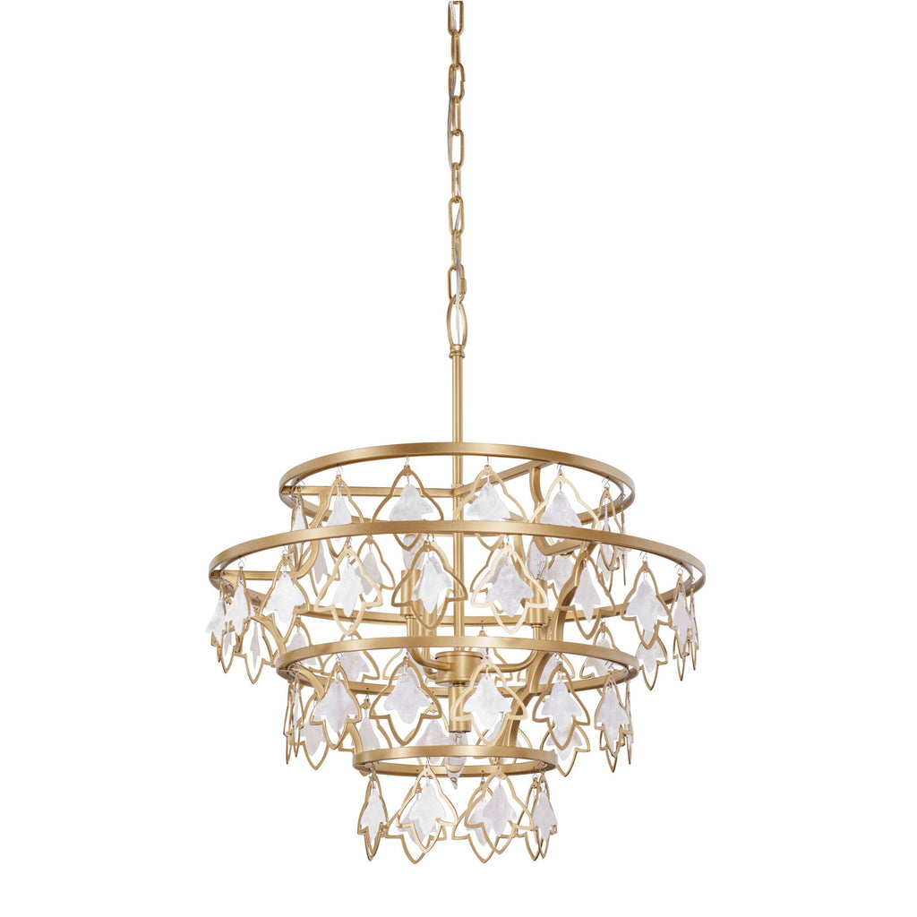 Fleur 4 Light   Chandelier - French Gold