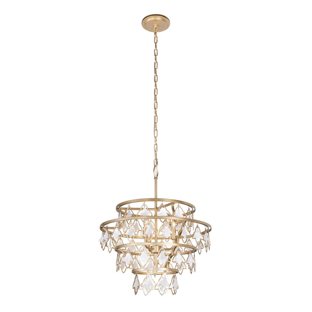 Fleur 4 Light   Chandelier - French Gold