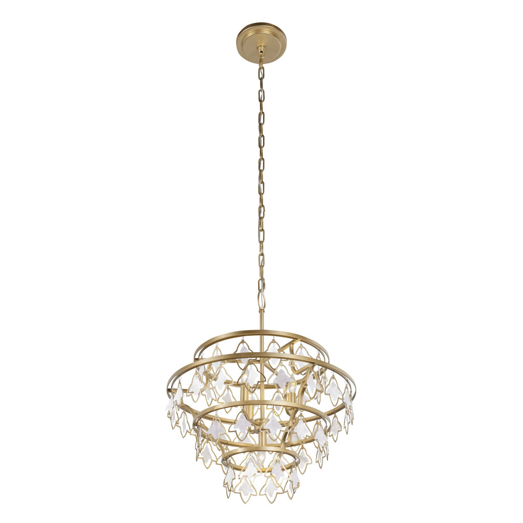 Fleur 4 Light   Chandelier - French Gold