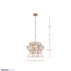 Fleur 4 Light   Chandelier - French Gold
