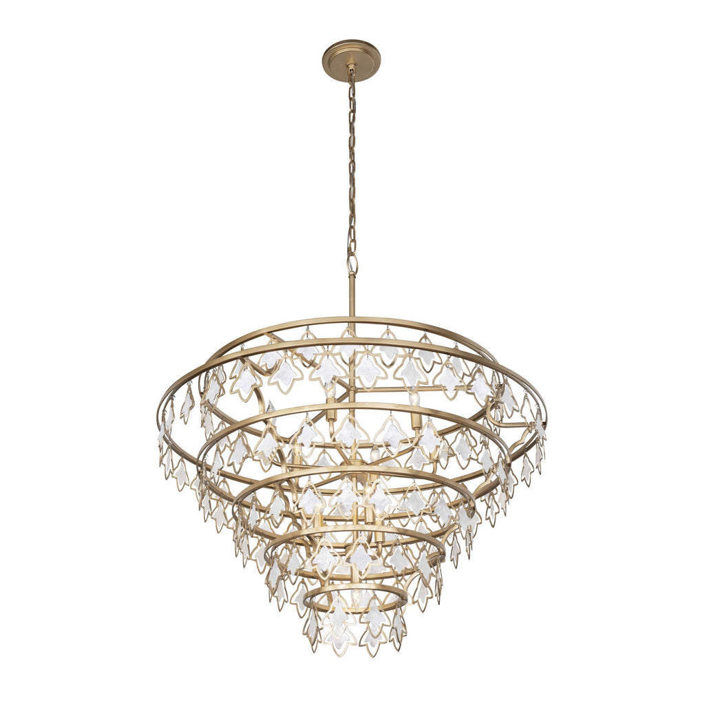 Fleur 10 Light   Chandelier - French Gold