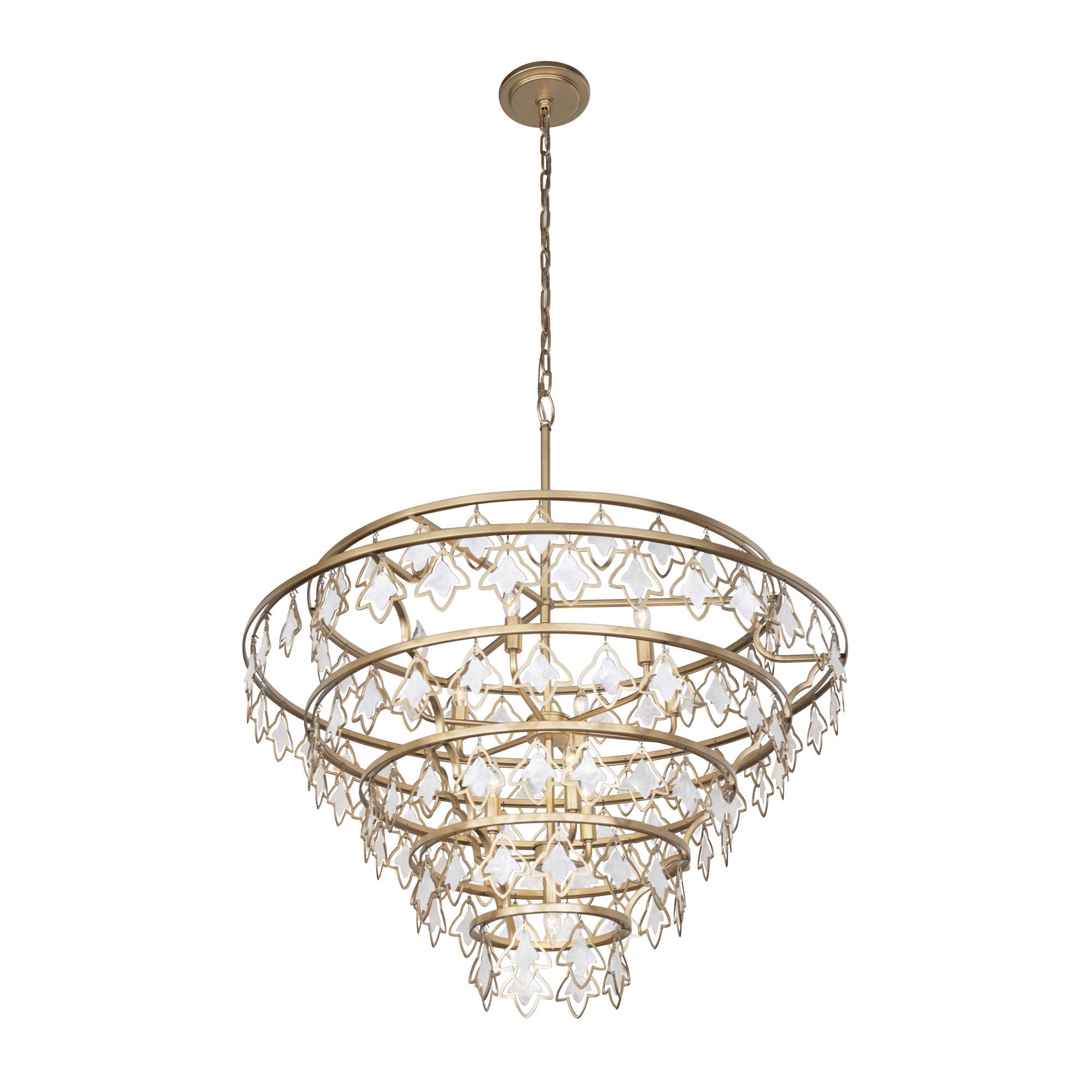 Fleur 10 Light   Chandelier - French Gold