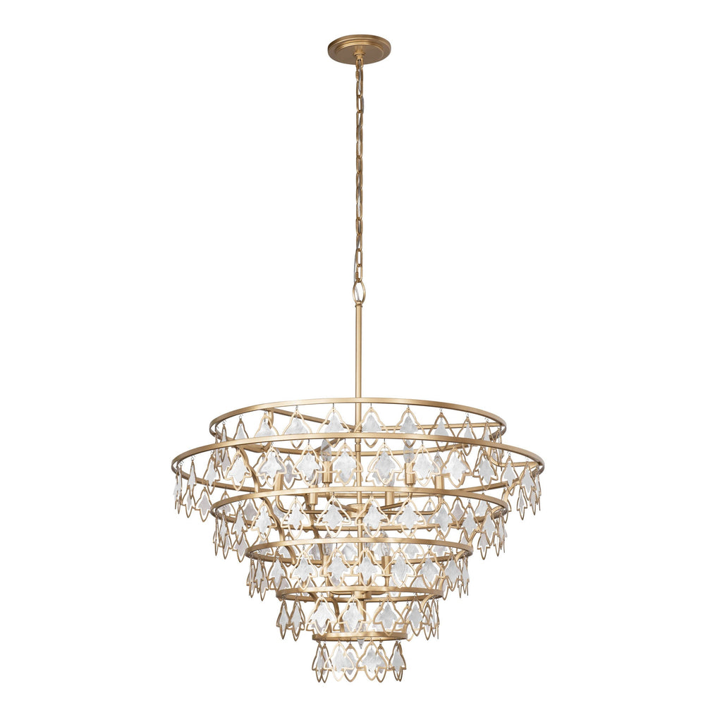 Fleur 10 Light   Chandelier - French Gold