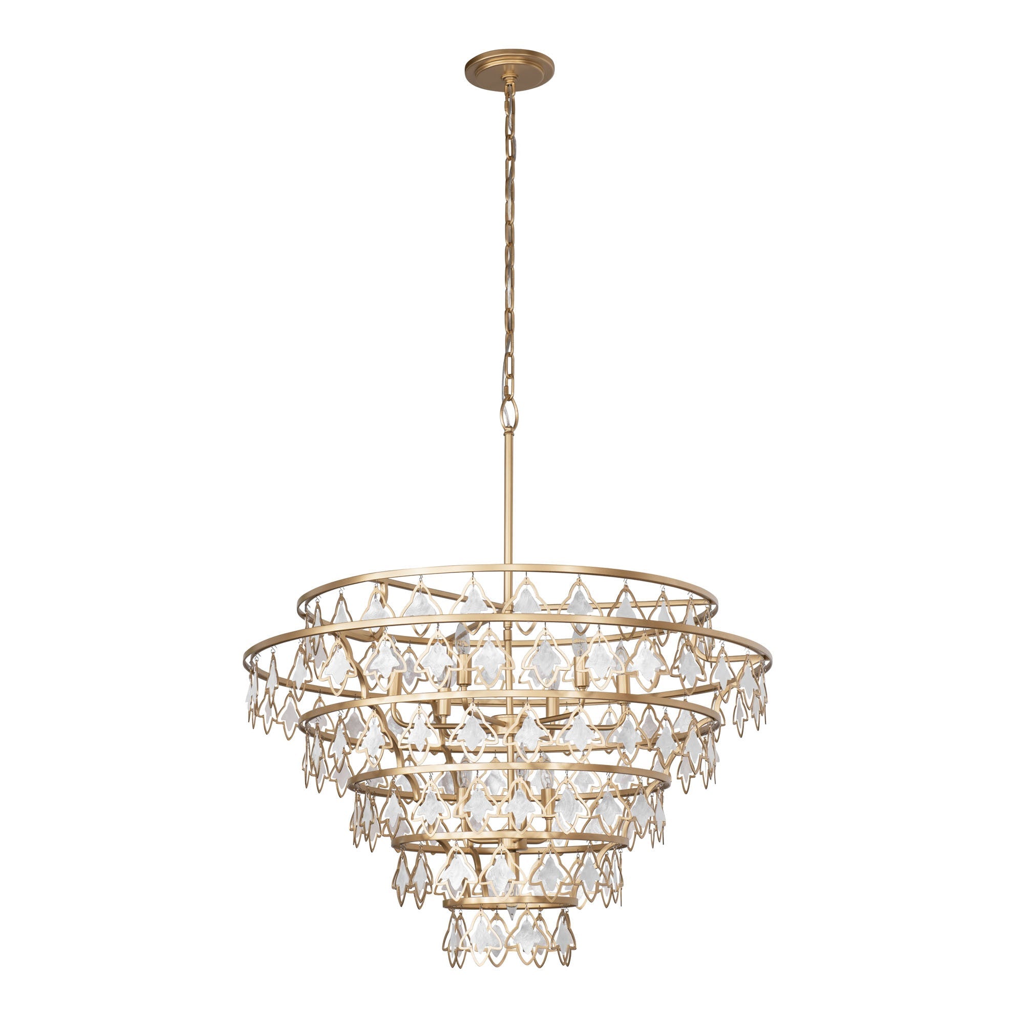 Fleur 10 Light   Chandelier - French Gold