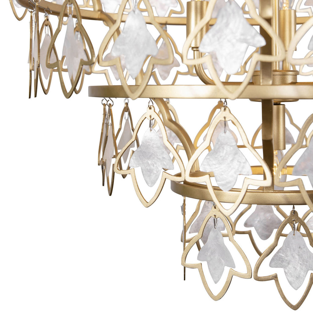 Fleur 10 Light   Chandelier - French Gold