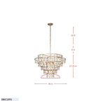 Fleur 10 Light   Chandelier - French Gold
