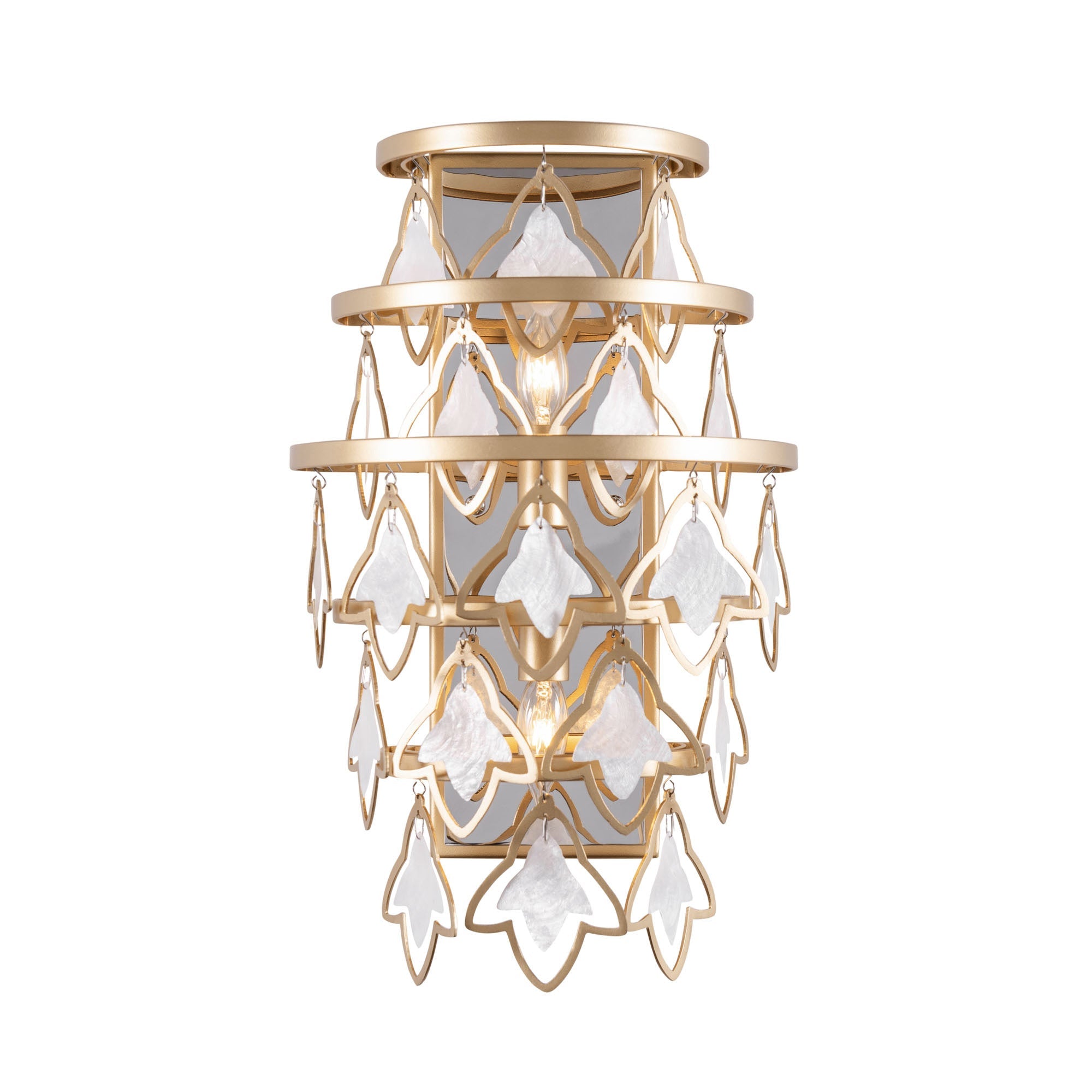 Fleur 2 Light   Sconce - French Gold