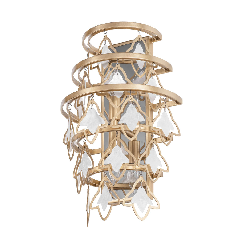 Fleur 2 Light   Sconce - French Gold