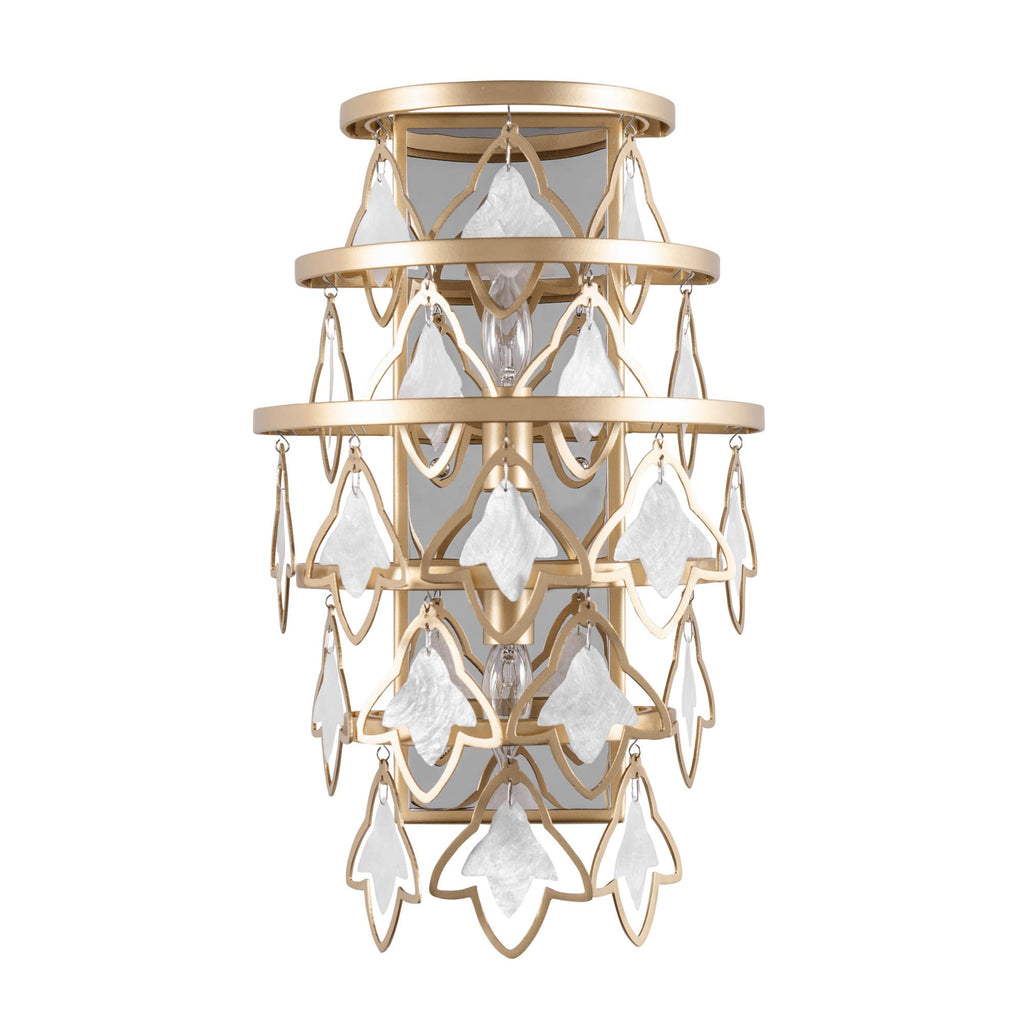 Fleur 2 Light   Sconce - French Gold