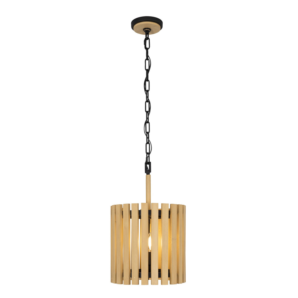 Suratto 2 Light   Pendant - Matte Black/Honey Blonde