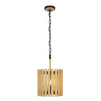 Suratto 2 Light   Pendant - Matte Black/Honey Blonde