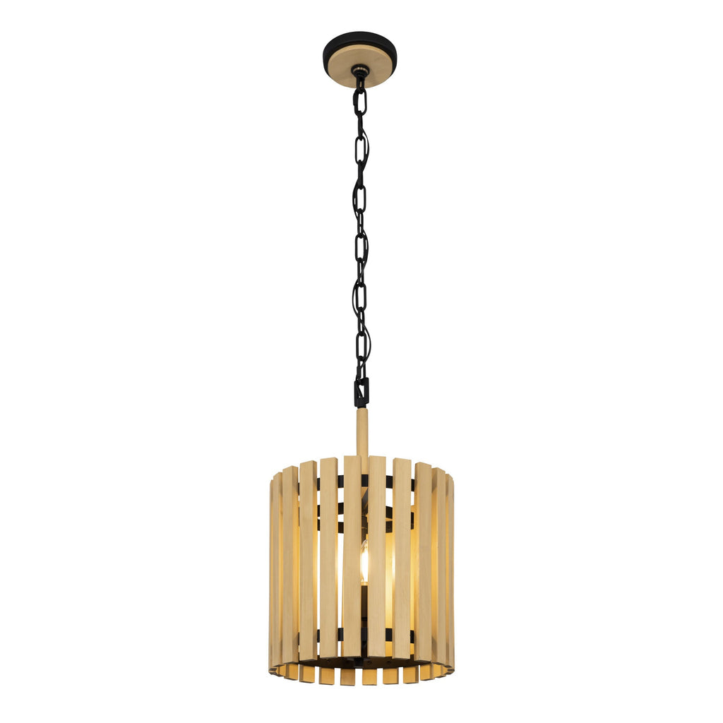 Suratto 2 Light   Pendant - Matte Black/Honey Blonde