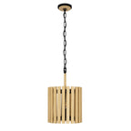 Suratto 2 Light   Pendant - Matte Black/Honey Blonde