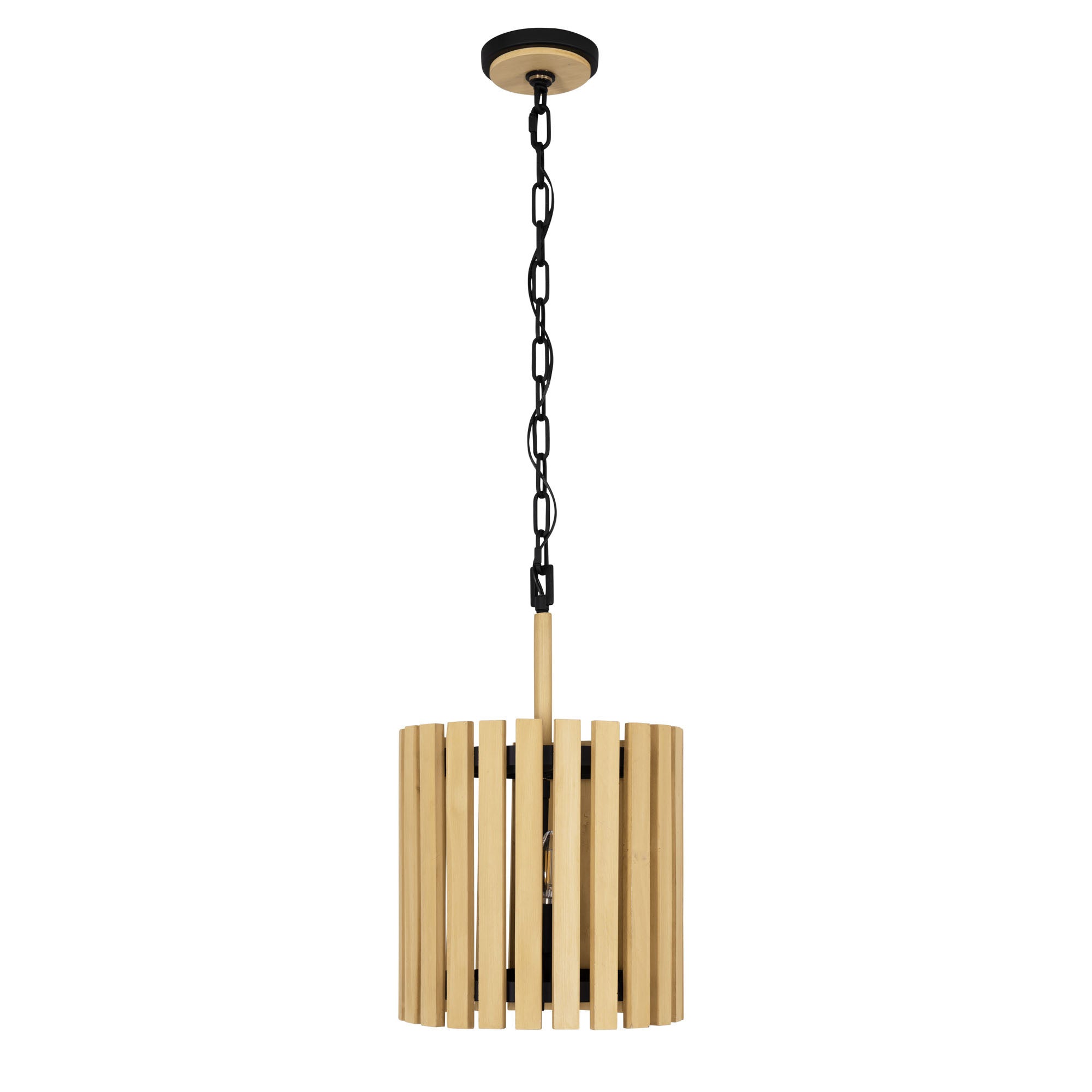 Suratto 2 Light   Pendant - Matte Black/Honey Blonde