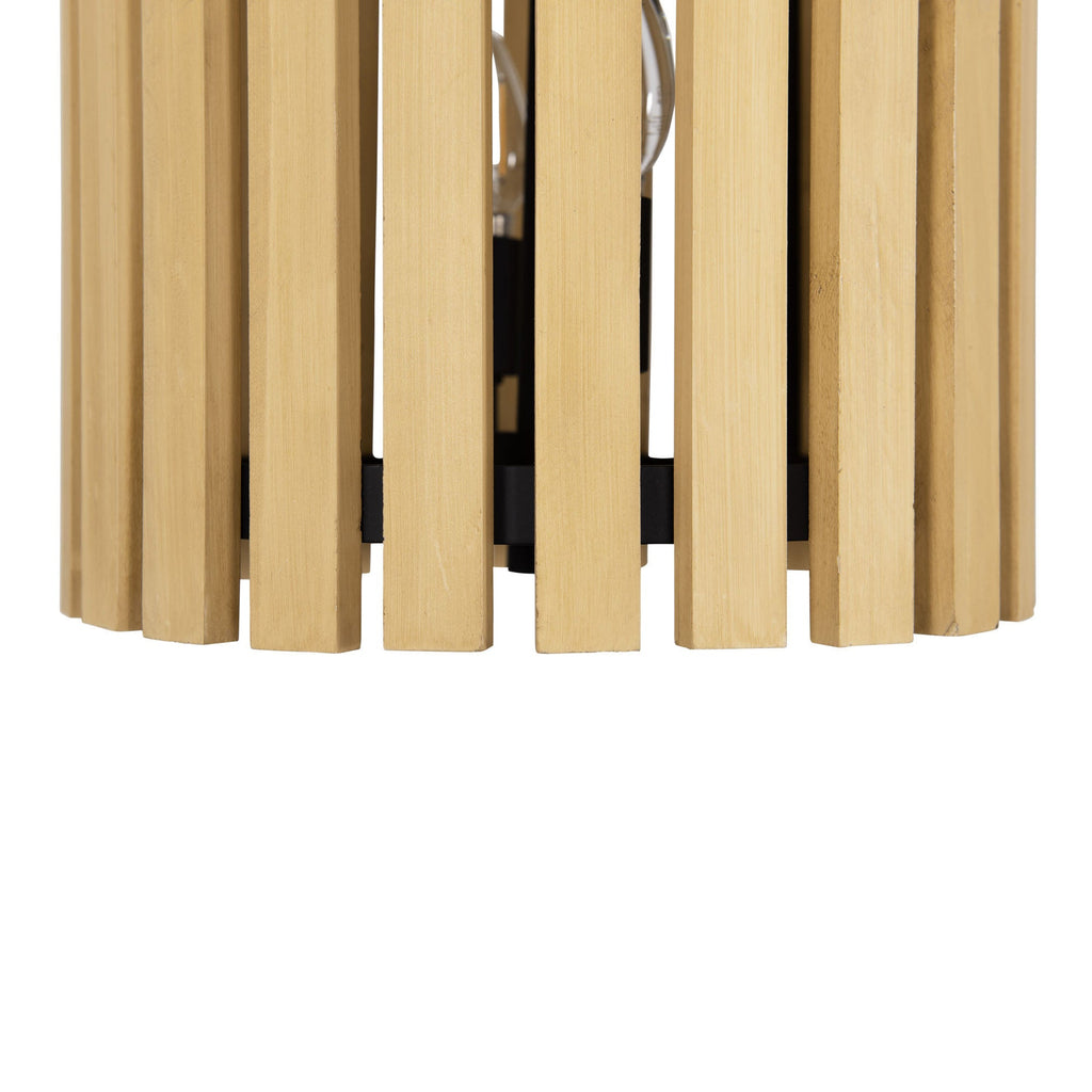 Suratto 2 Light   Pendant - Matte Black/Honey Blonde