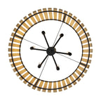Suratto 6 Light   Pendant - Matte Black/Honey Blonde