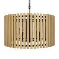 Suratto 8 Light   Pendant - Matte Black/Honey Blonde