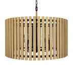 Suratto 8 Light   Pendant - Matte Black/Honey Blonde