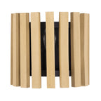 Suratto 1 Light   Sconce - Matte Black/Honey Blonde