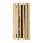 Suratto 2 Light   Sconce - Matte Black/Honey Blonde