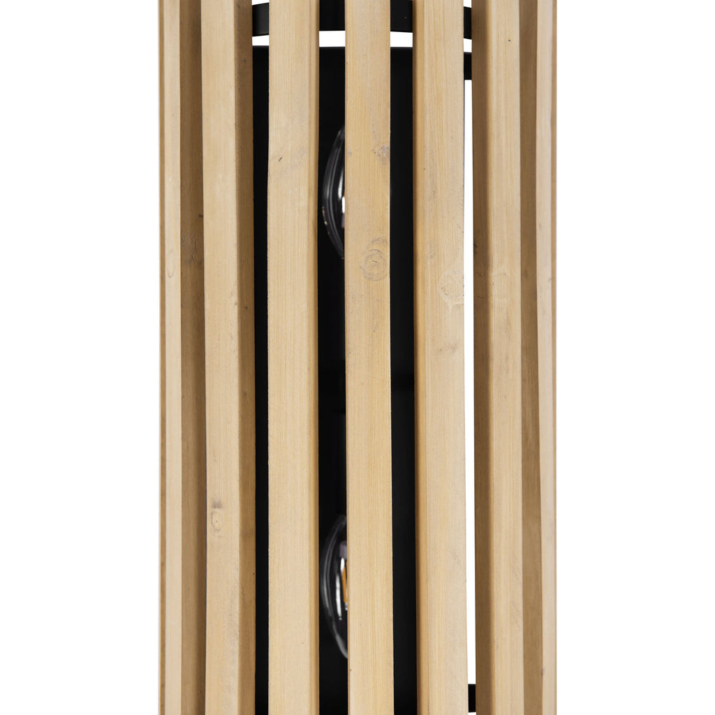 Suratto 2 Light   Sconce - Matte Black/Honey Blonde