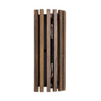 Suratto 2 Light   Sconce - Matte Black/Medium Walnut