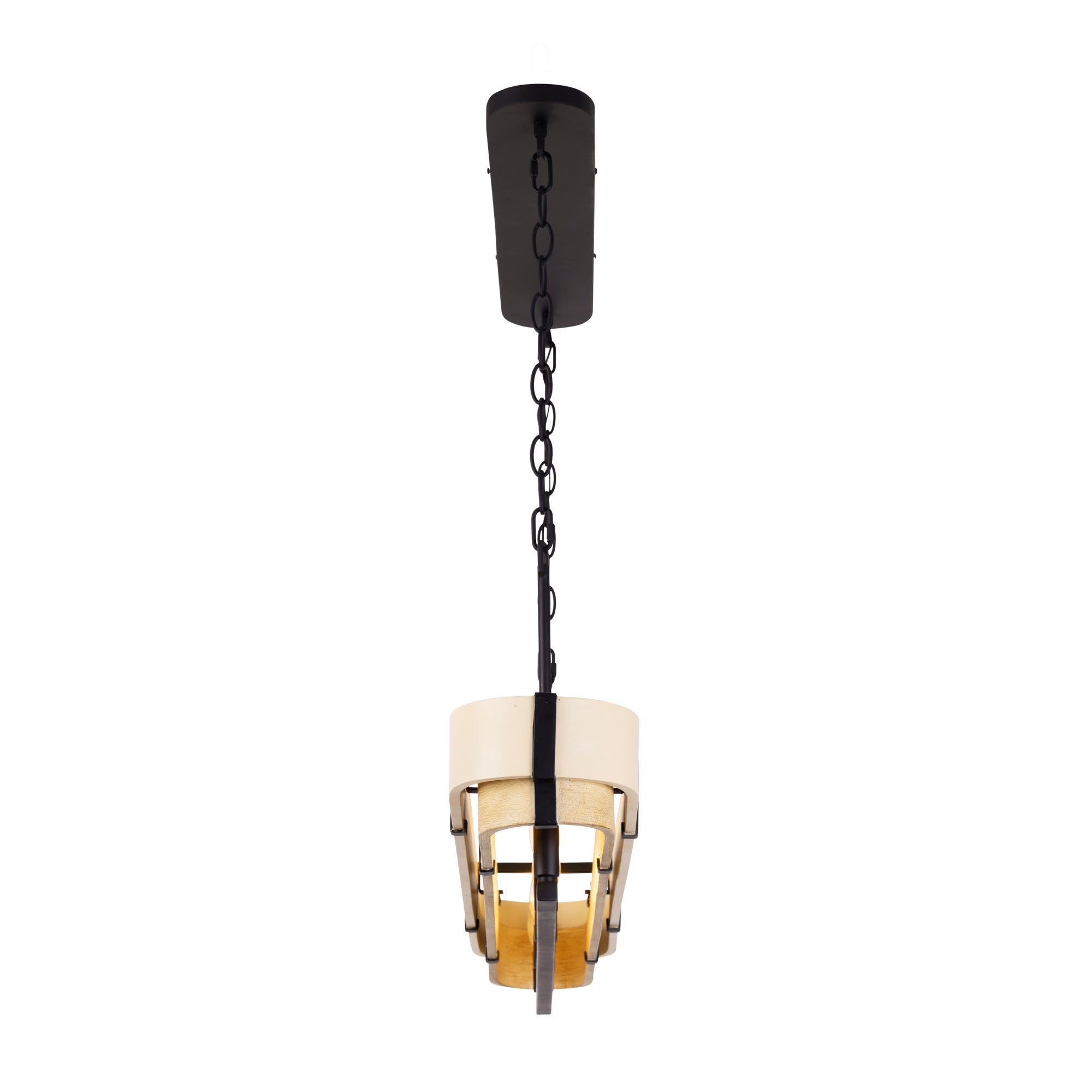 Blonde Moment 5 Light   Linear Pendant - Matte Black/Honey/Medium Oak